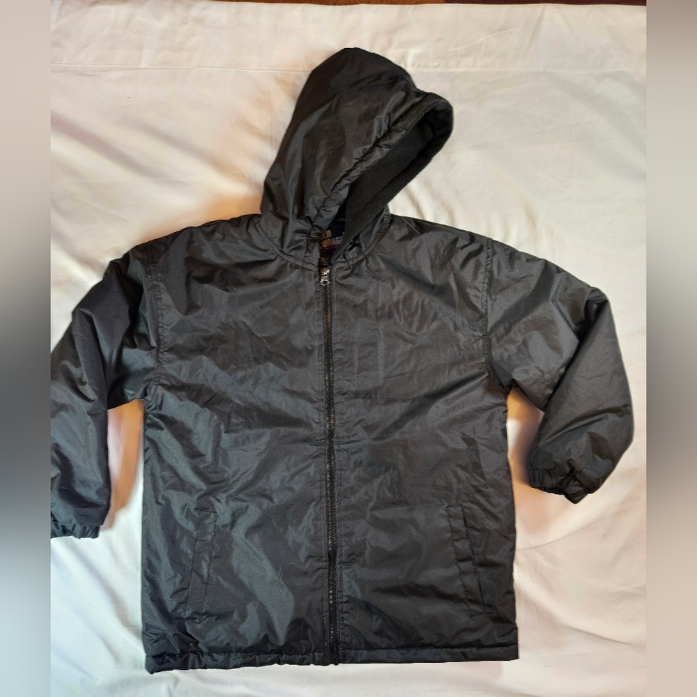 Original Cold Storage Boys Black Long Sleeve Zip Up Puffer Jacket Size Large